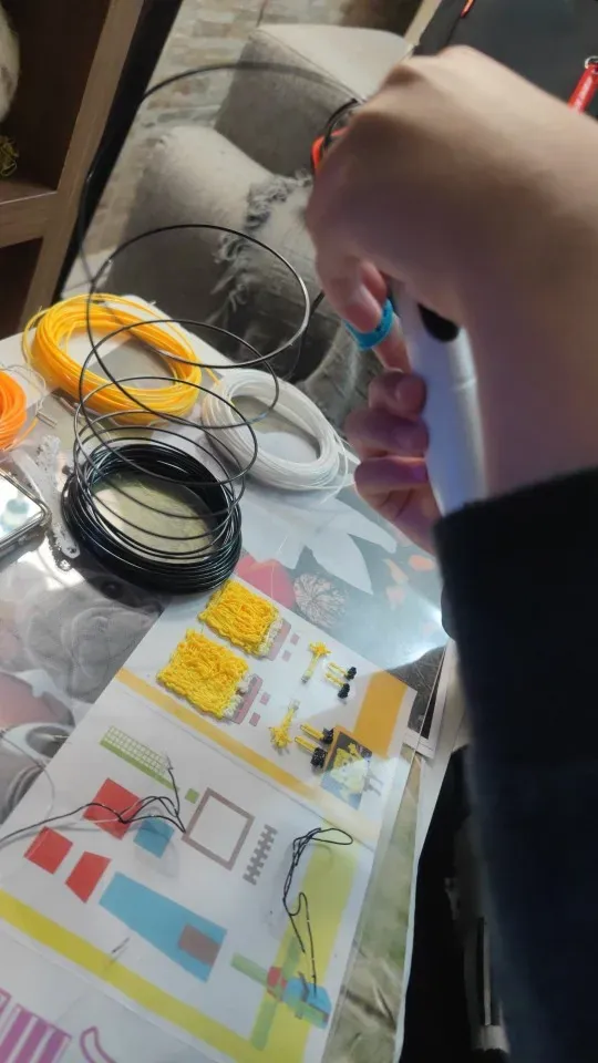 Création réalisée au stylo 3D par un acheteur